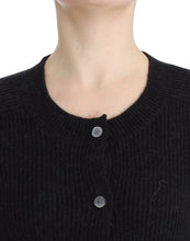 Black wool cardigan John Galliano