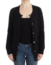 Black wool cardigan John Galliano
