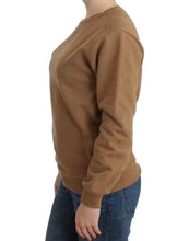 Brown Crewneck Cotton Sweater John Galliano