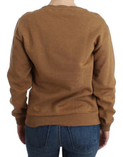 Brown Crewneck Cotton Sweater John Galliano