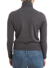 Brown turtleneck cotton sweater John Galliano