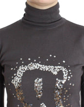 Brown turtleneck cotton sweater John Galliano