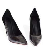 Gray Black Leather Suede Heels Pumps Shoes Cédric Charlier