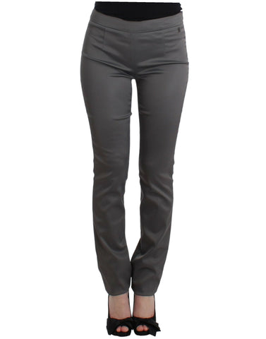 Gray slim fit pants John Galliano