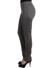 Gray slim fit pants John Galliano