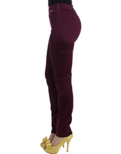 Purple slim fit pants John Galliano