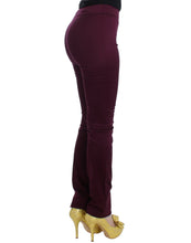 Purple slim fit pants John Galliano
