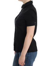 Black cotton shirt top John Galliano