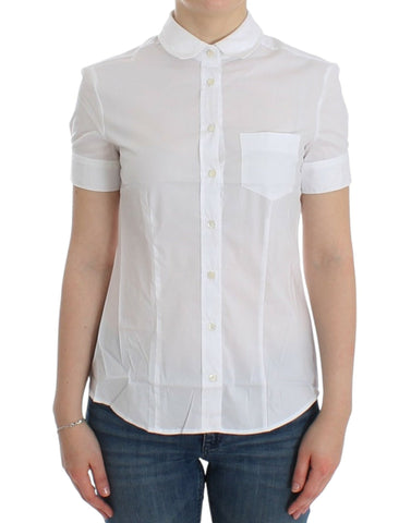 White Cotton Shirt Top John Galliano