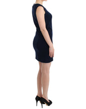 Blue cotton jersey dress John Galliano