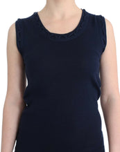 Blue cotton jersey dress John Galliano