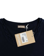 Blue cotton jersey dress John Galliano