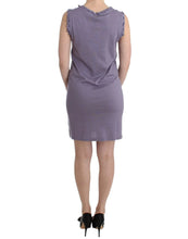 Purple cotton jersey dress John Galliano