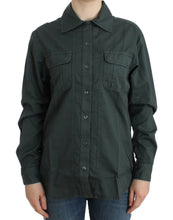Gray button down shirt Cavalli