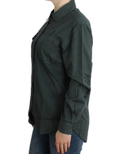 Gray button down shirt Cavalli