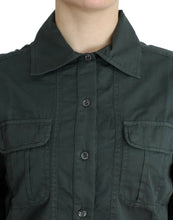Gray button down shirt Cavalli