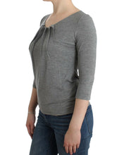 Gray 3/4 sleeves jumper top Cavalli