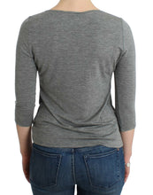 Gray 3/4 sleeves jumper top Cavalli