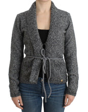 Gray wool knitted cardigan Cavalli