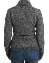 Gray wool knitted cardigan Cavalli