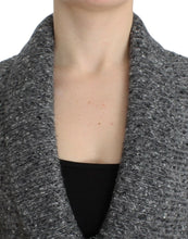 Gray wool knitted cardigan Cavalli