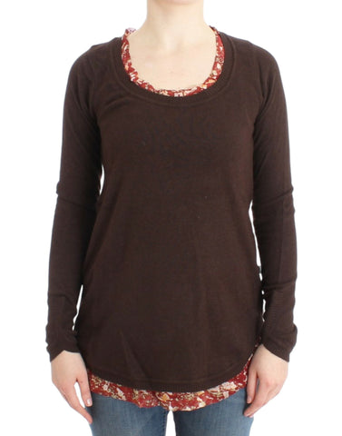 Brown crewneck sweater Cavalli