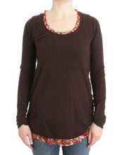Brown crewneck sweater Cavalli