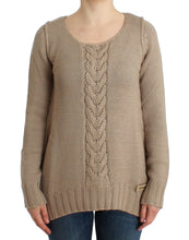 Beige knitted wool sweater Cavalli