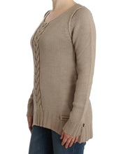 Beige knitted wool sweater Cavalli