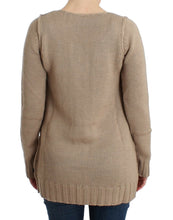 Beige knitted wool sweater Cavalli