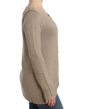 Beige knitted wool sweater Cavalli