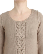 Beige knitted wool sweater Cavalli