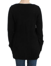 Black knitted wool sweater Cavalli