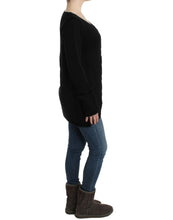 Black knitted wool sweater Cavalli