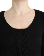 Black knitted wool sweater Cavalli