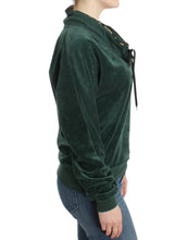 Green velvet cotton sweater Cavalli