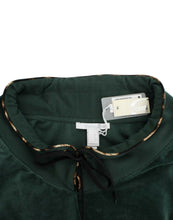 Green velvet cotton sweater Cavalli