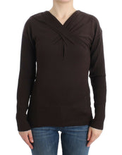Brown knitted wool sweater Cavalli