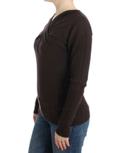 Brown knitted wool sweater Cavalli