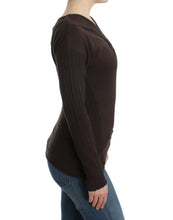 Brown knitted wool sweater Cavalli