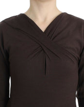 Brown knitted wool sweater Cavalli