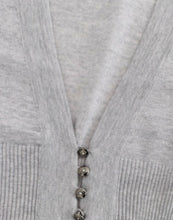 Gray cropped wool cardigan Cavalli