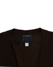 Brown cropped wool cardigan Cavalli
