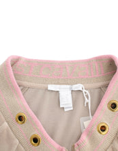 Beige velvet zipup sweater Cavalli