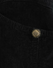 Black Corduroy Pencil Skirt Cavalli