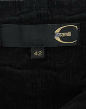 Black Corduroy Pencil Skirt Cavalli