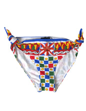 Dolce & Gabbana Multicolor Carretto Bottom Swim Beachwear Bikini