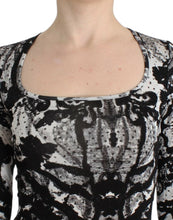 Black Printed Sheath Dress Cavalli