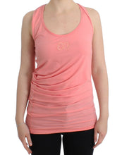 Pink cotton tank top Cavalli