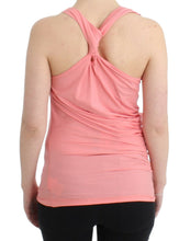Pink cotton tank top Cavalli